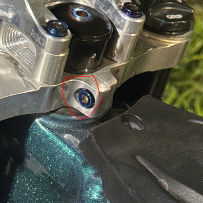 Titanium Triple Clamp Bolts