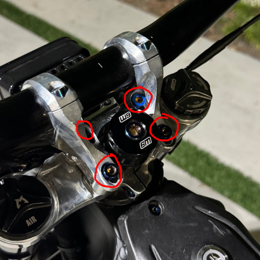 Titanium Direct Mount Riser Bolts