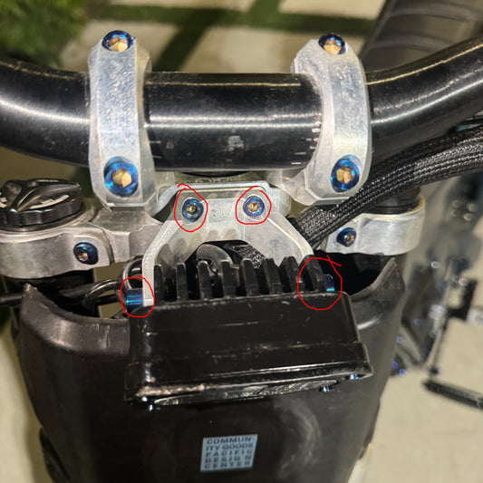 Titanium Baja Light Mounting Bolts Set