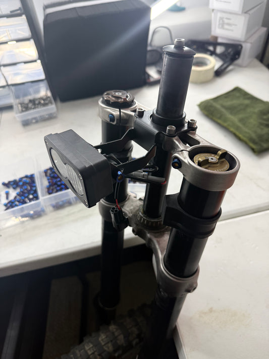 Head light mount titanium