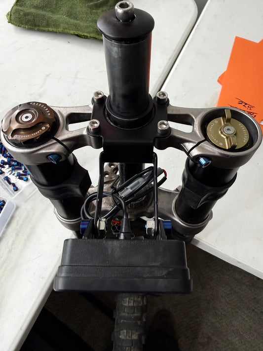 Head light mount titanium