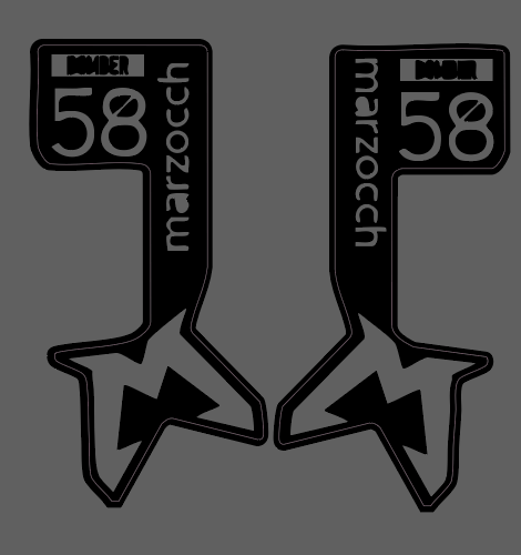 Bomber 58 Fork Decals