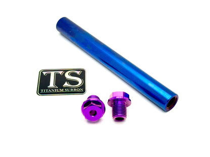 FastAce Fork Titanium Axle and Two Axle Bolts (3 Pieces)