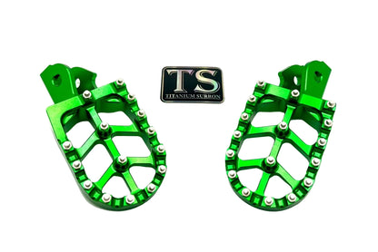 Anodized Aluminum Foot Pegs for Surron and Similar E-moto