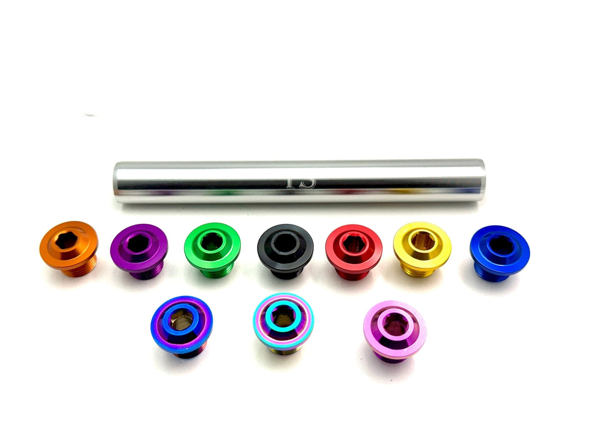 Axle Fork KKE Fork Custom Aluminum Axle and Two Axle End-Bolts (3 Pieces) – Flowbolts