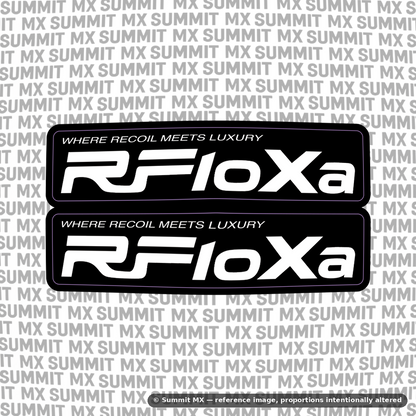 RFloXa "Where Recoil Meets Luxury" Fork Tube Decal