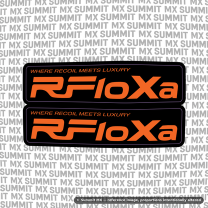 RFloXa "Where Recoil Meets Luxury" Fork Tube Decal
