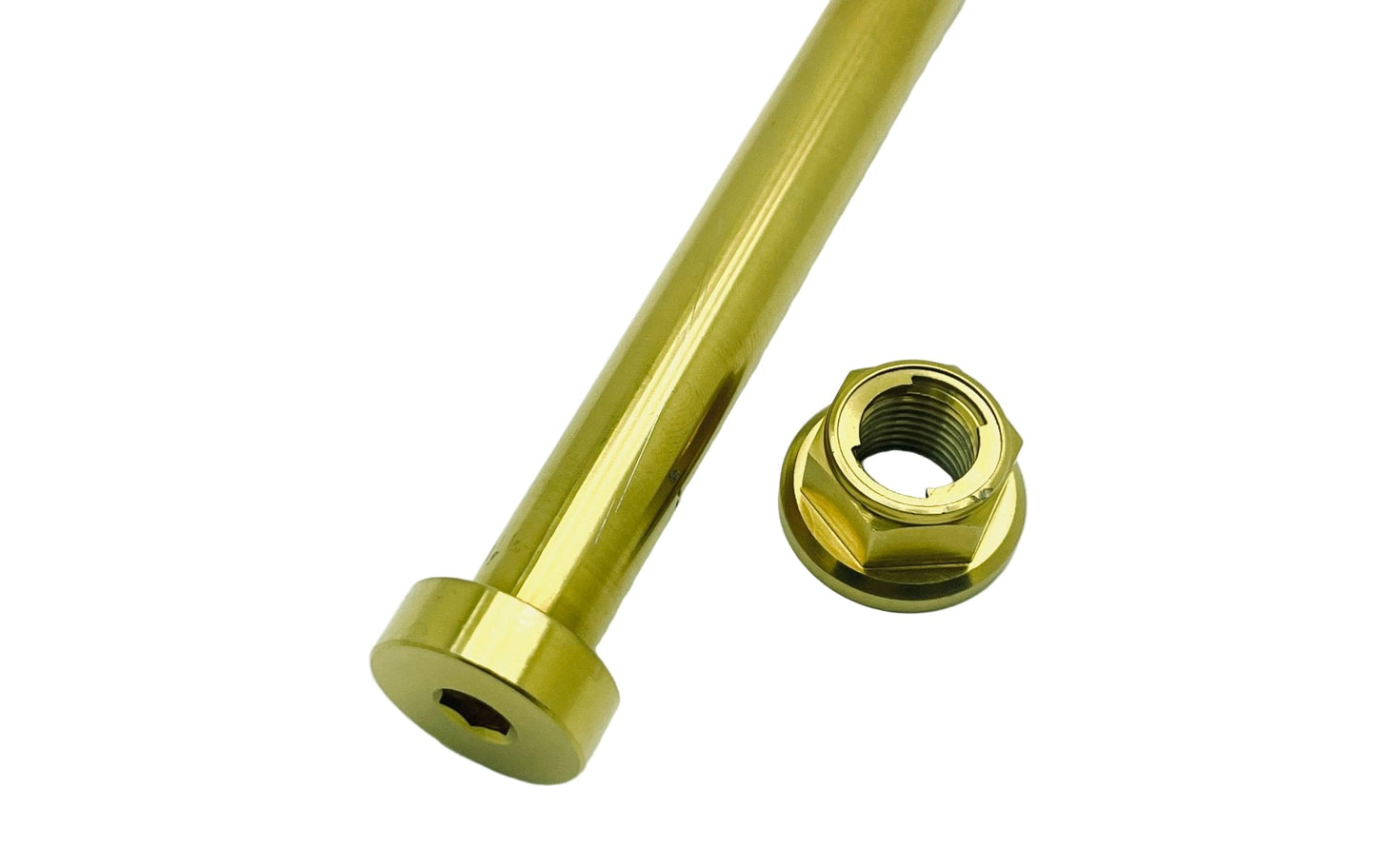 Titanium Rear Axle and Nut - Surron LBX (Two pcs)